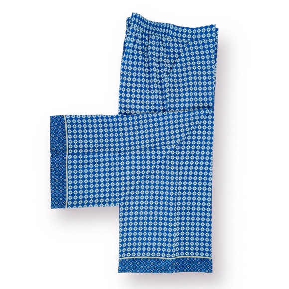 NEW Max Studio Crepe Crop Pant Wide Leg Pockets Back Elastic Waist Woven Fabric - Picture 4 of 13